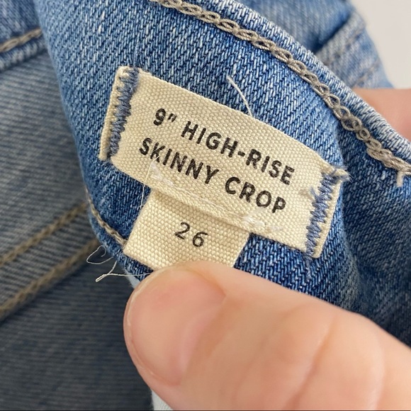 Madewell 9” High Rise Skinny Crop Jeans Button Front Edition - Picture 9 of 14